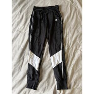 Nike Sportswear Joggers Black White Colorblock Track Pants Mens Small